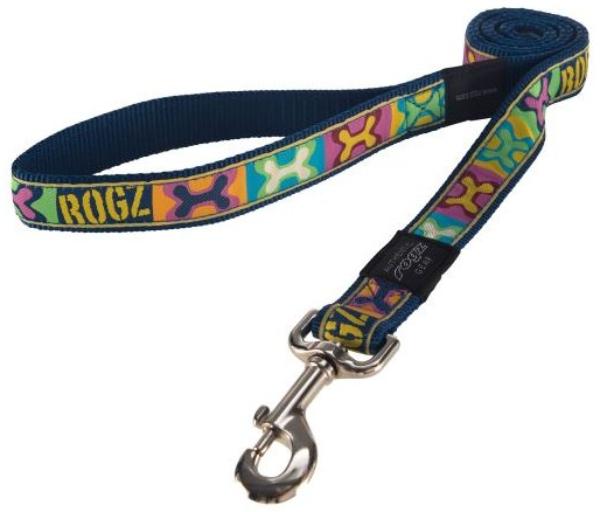 Удлиненный поводок Rogz Fancy Dress Pop Art Navy