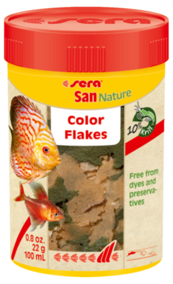 Sera Корм хлопья для усиления окраса "San Nature"