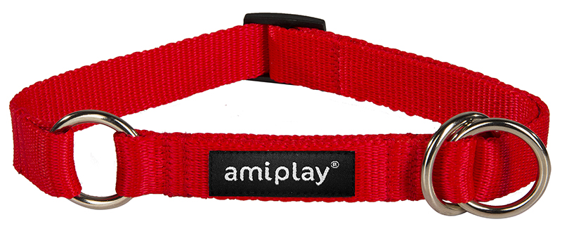 Ошейник-полуудавка AmiPlay Reflective L (Красный)