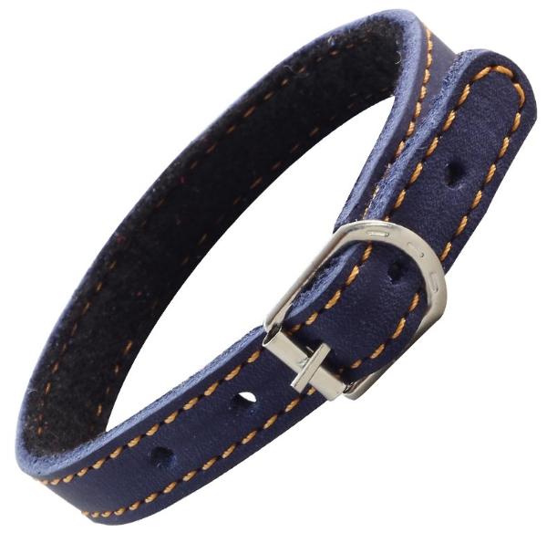 Ошейник "Гамма" кожаный на синтепоне