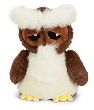 Beeztees плюш. сова SEPP бело-коричневая