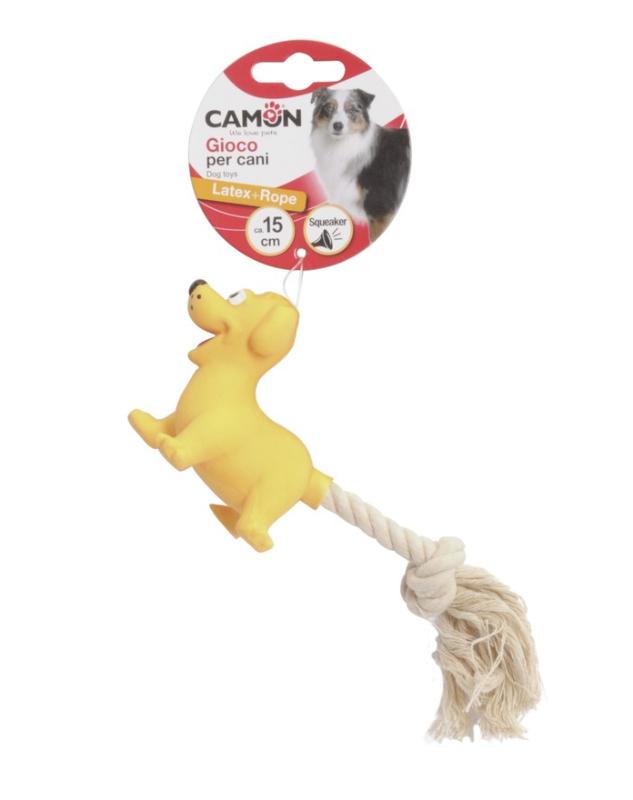 CAMON Звери из латекса с веревкой для собак