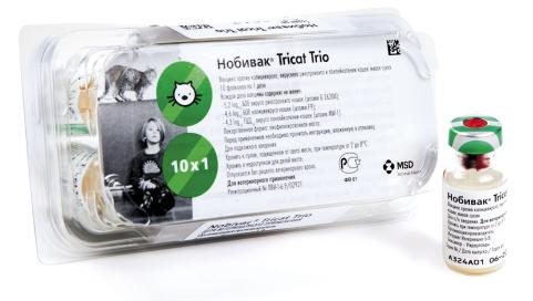 MSD Animal Health Нобивак Tricat Trio