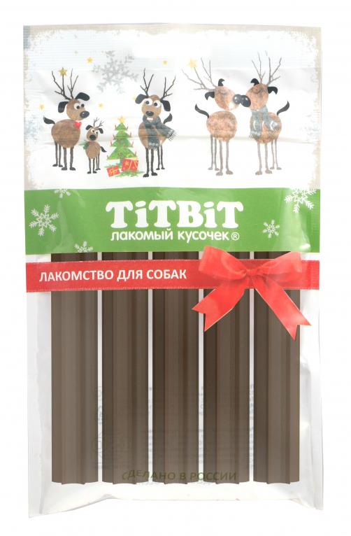 ТИТБИТ Жевательный снек со вкусом говядины для мелких собак (Новогодняя коллекция)