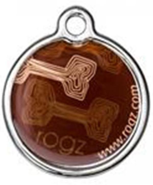 Адресник RogZ ID Tag Metal Mocha Bone