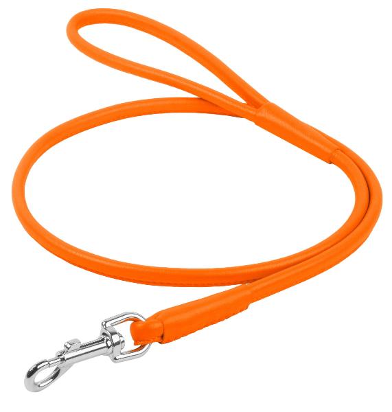 Поводок "Waudog" (Glamour) круглый, оранжевый