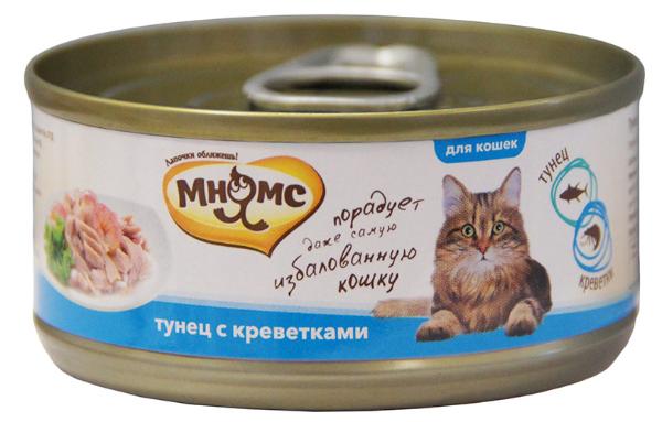 Мнямс Консервы Тунец с креветками в нежном желе