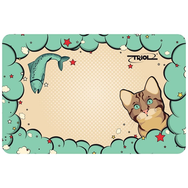 Triol MB07 Коврик под миску «Кошечка»