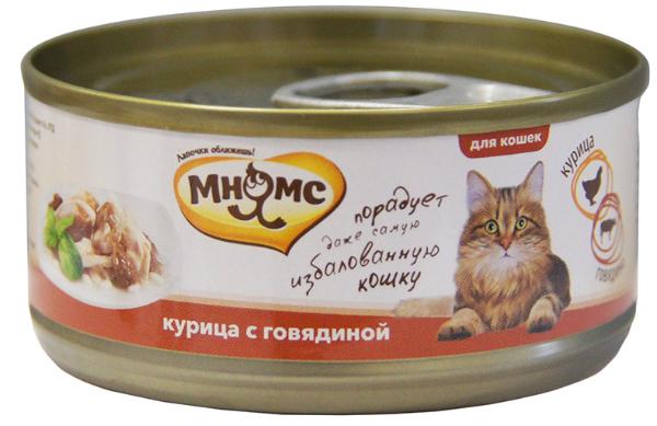 Мнямс Консервы Курица с говядиной в нежном желе