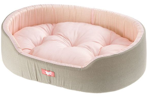 Ferplast Лежанка DANDY, серый/розовый