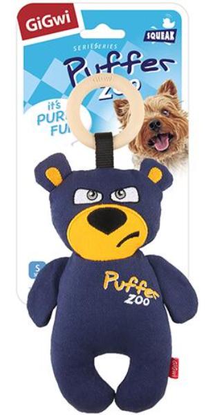 GiGwi Игрушка PUFFER ZOO "Медведь с пищалкой"