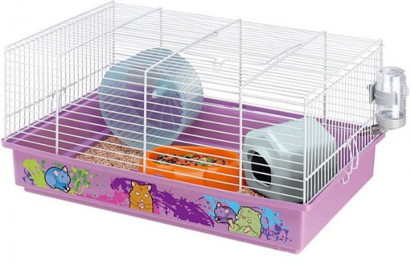Клетка Ferplast "CRICETI 9 DECOR", розовая
