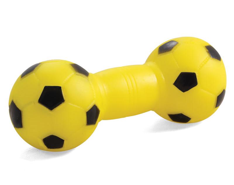 Triol Игрушка для собак Гантель футбольная