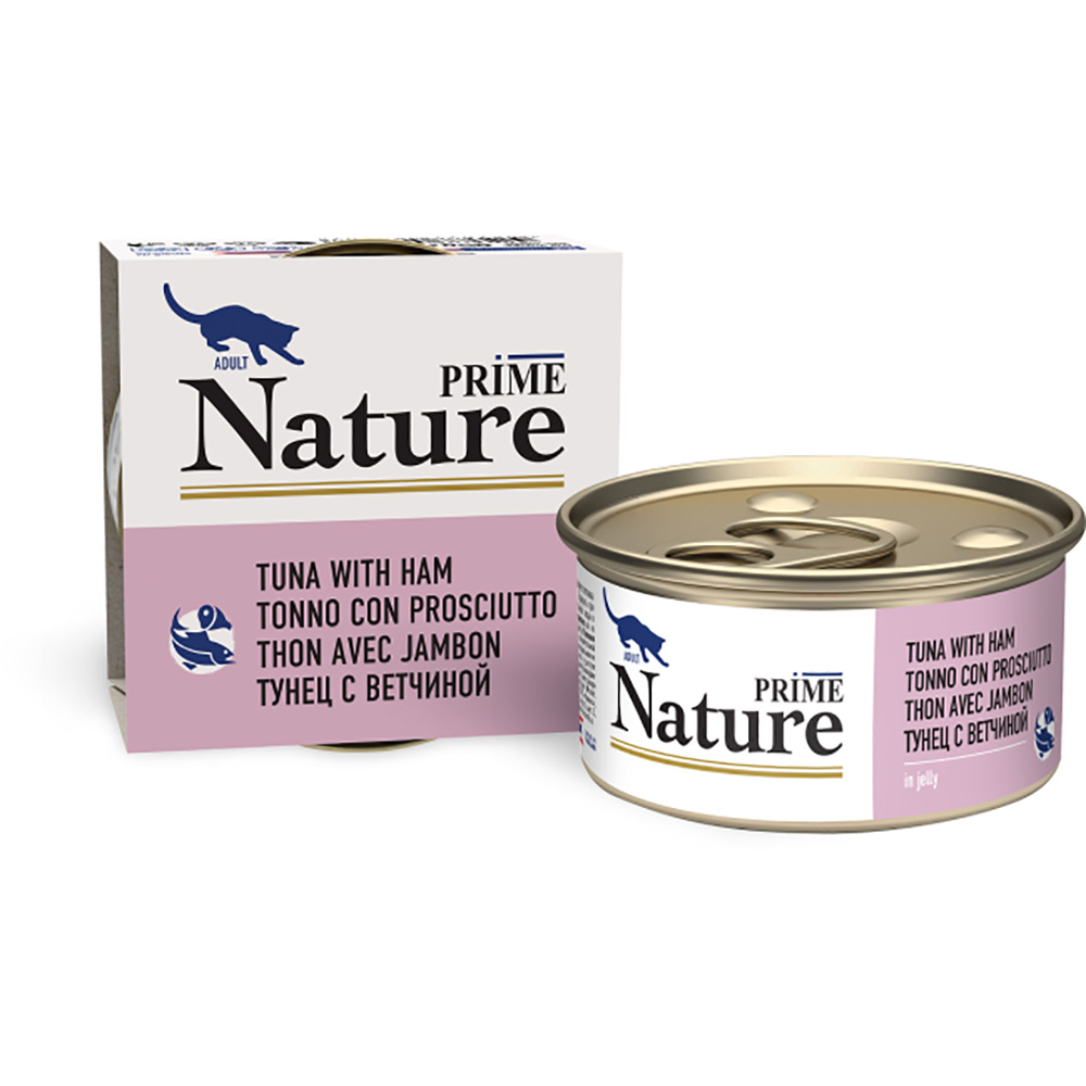 Prime Nature Консервы (Тунец с ветчиной в желе) для кошек
