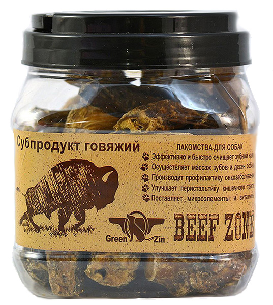 GreenQZin Сушеное говяжье мясо слайсами