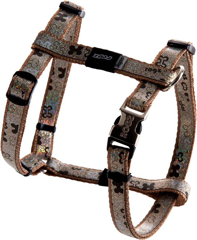 Шлейка Rogz "Trendy" (Brown Bones)