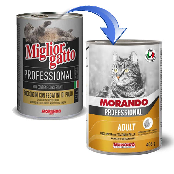 Morando Professional Chicken Livers Chunks cat