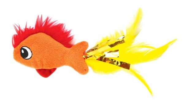 Petstages Игрушка "Feather Fish", 10 см