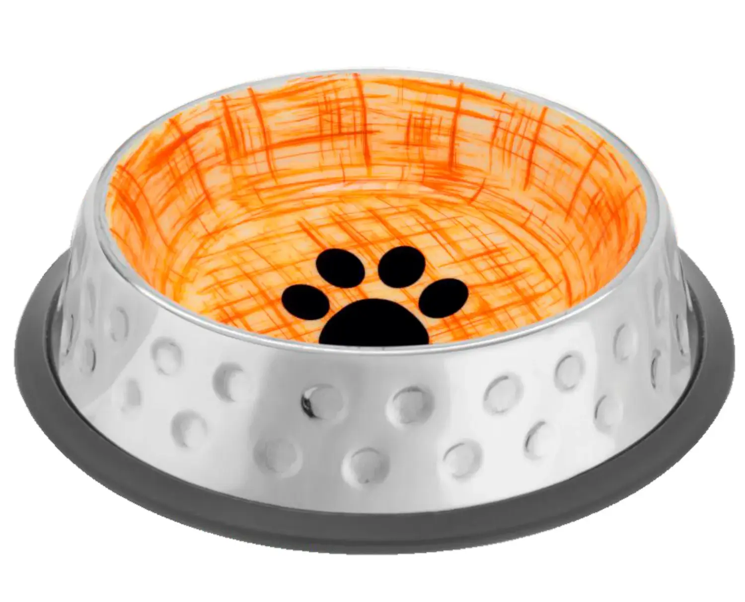 Mr.Kranch Миска из нержавеющей стали с керамическим покрытием Candy, оранжевая