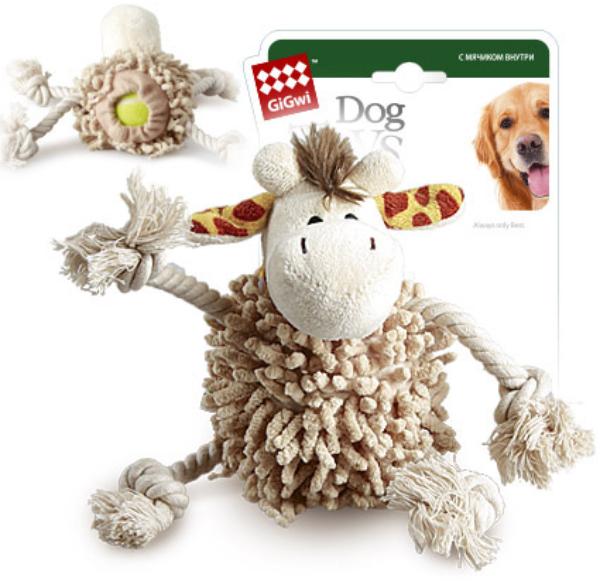 GiGwi Жираф с теннисным мячом