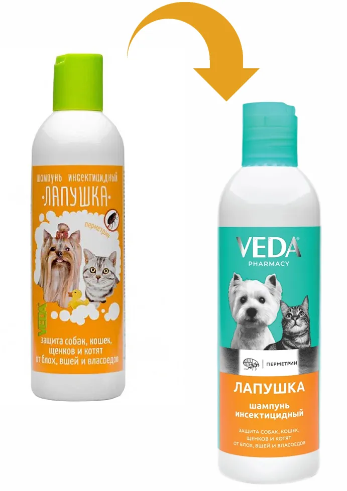 VEDA Шампунь Лапушка инсектицидный