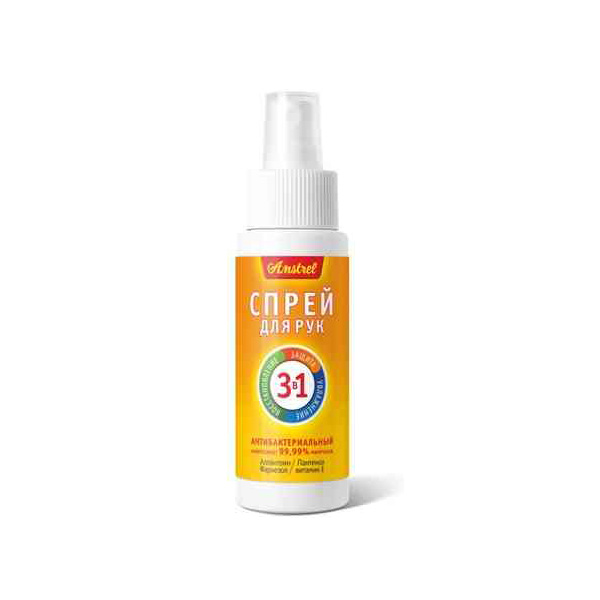Amstrel Спрей для рук антибактериальный 3 в 1