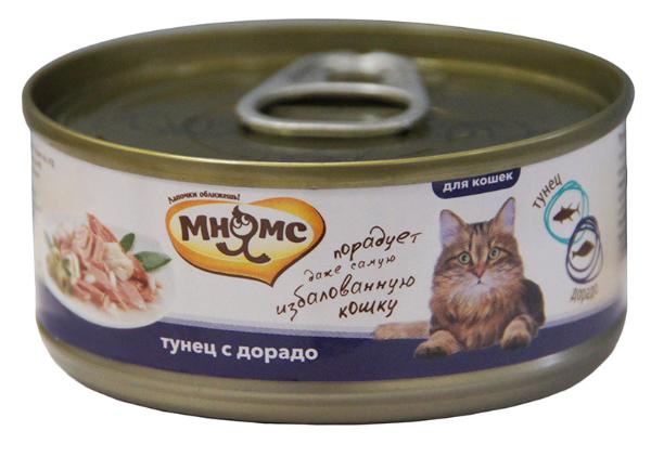 Мнямс Консервы Тунец с дорадо в нежном желе