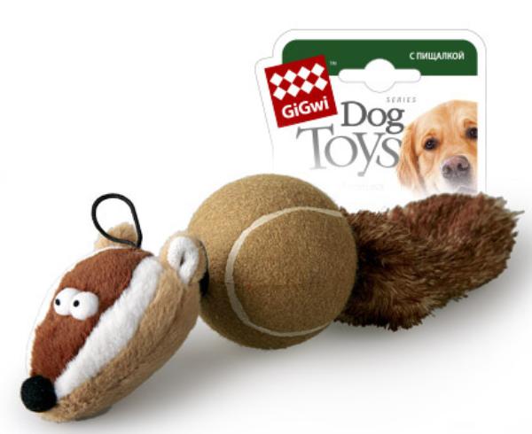 GiGwi Барсук с 2-мя пищалками