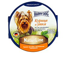 Happy Dog Паштет Курица и Утка