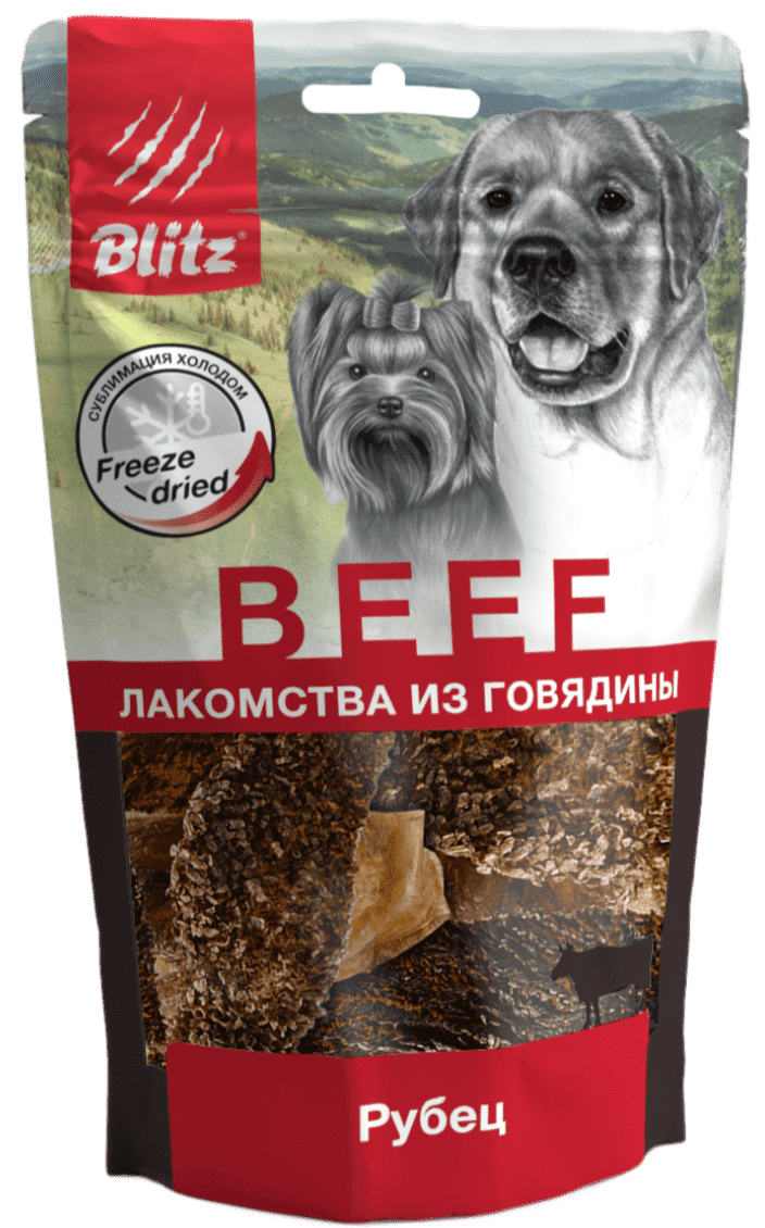 BLITZ Лакомство для собак Рубец