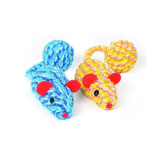 CAMON Мыши шерстяные с шариком, 2 шт/уп