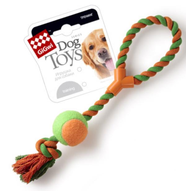 GiGwi Мячик на веревке, 45 см