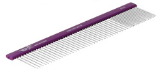 Hello Pet Расческа с круглой фиолетовой ручкой, 30 см