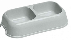 Ferplast Миска для животных Party 16 двойная, серая
