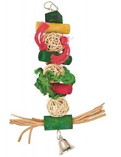 Panama Pet Подвесная игрушка из дерева и кожи