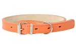  Mr.Kranch Ошейник кожаный прямой, оранжевый