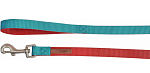 CAMON Поводок двухцветный, красный/бирюзовый