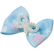Бантик "Бабочка" (пара), голубой