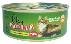 Clan Family Паштет из курицы для кошек