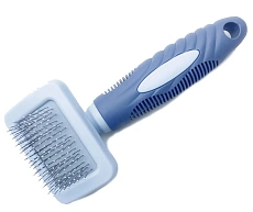 PetStar Пуходерка пластиковая с каплей, синяя