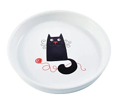 Mr.Kranch Миска белая с кошкой