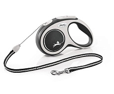 Поводок-рулетка "Flexi" "New Comfort" (в новом дизайне) S, трос, 8 м