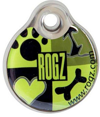 Адресник пластиковый RogZ ID Tag Lime Juice