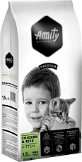 Amity Premium Kitten (Курица и рис)