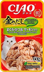 INABA CIAO Kinnodashi Тунец Магуро и Кацуо с семгой