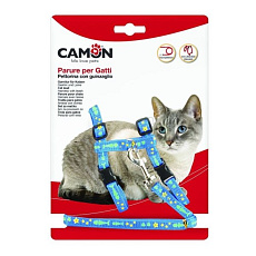 CAMON Шлея с поводком для котят, рыбы и звездочки
