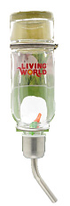 Поилка Living World стеклянная для грызунов