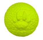 Mr.Kranch Игрушка для собак Мяч с лапкой, неоновая желтая