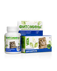 VEDA Фитомины для шерсти кошек
