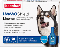 Beaphar Капли IMMO Shield Line-on для средних пород